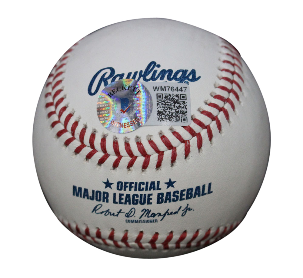 Eddie Murray Autographed Baltimore Orioles OML Baseball 77 AL MVP BAS