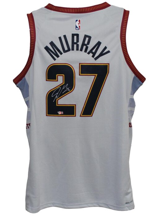 Jamal Murray Signed Denver Nuggets Silver Swingman 52 Jersey FAN