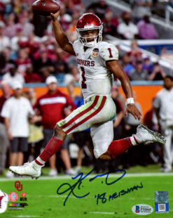 Kyler Murray Autographed Oklahoma Sooners 8x10 Photo 18 Heisman Beckett