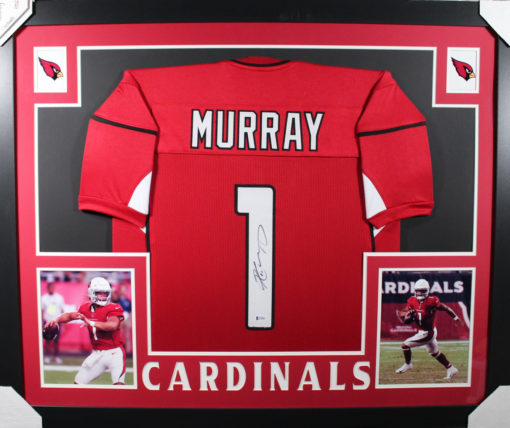 Kyler Murray Autographed Arizona Cardinals Framed Red XL Jersey BAS 25342