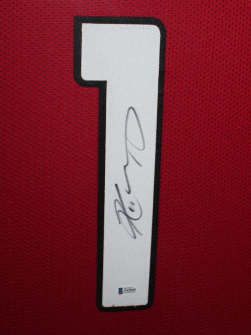 Kyler Murray Autographed Arizona Cardinals Framed Red XL Jersey BAS 25342