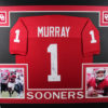 Kyler Murray Autographed Oklahoma Sooners Framed Maroon XL Jersey BAS 25343