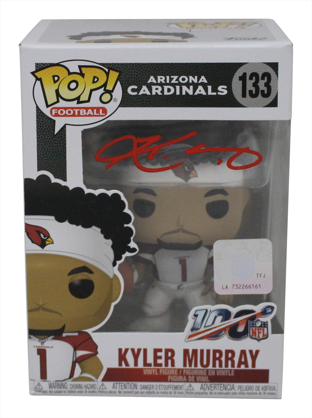 Kyler Murray Autographed/Signed Arizona Cardinals Funko Pop #133 BAS