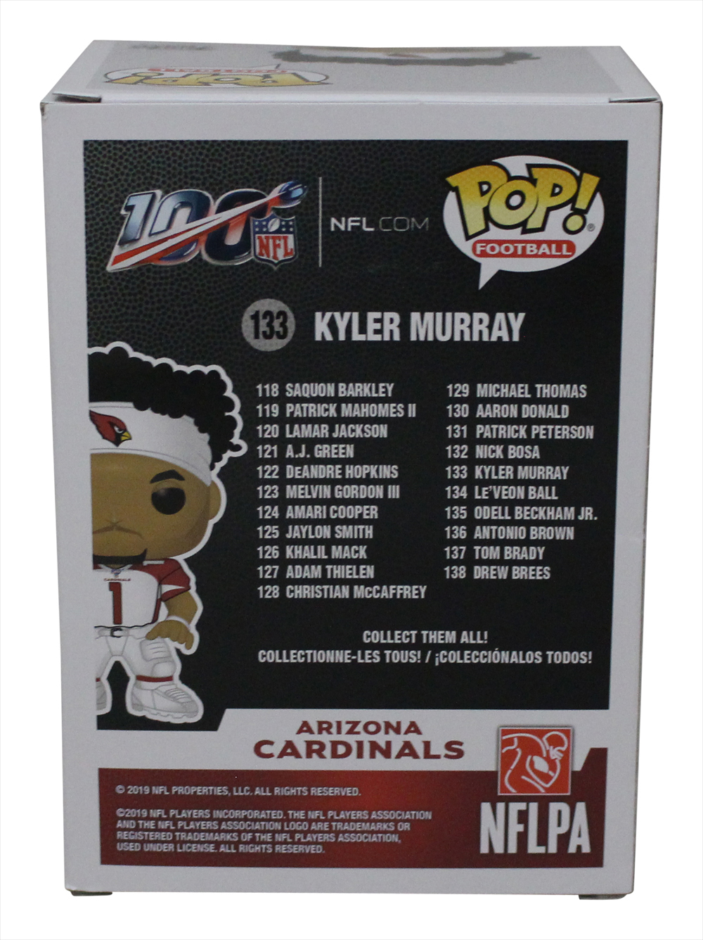 Kyler Murray Autographed/Signed Arizona Cardinals Funko Pop #133 BAS