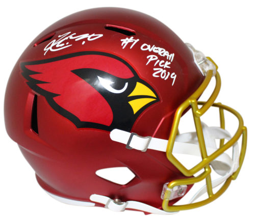 Kyler Murray Signed Arizona Cardinals Blaze Replica Helmet 1st Pick BAS 25426