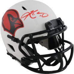 Kyler Murray Autographed/Signed Arizona Cardinals Lunar Mini Helmet Beckett Witness 49623