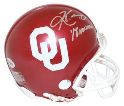 Kyler Murray Autographed Oklahoma Sooners Mini Helmet Heisman BAS 24985
