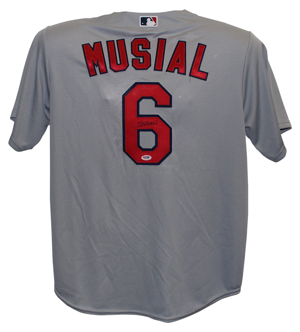 autographed stan musial jersey