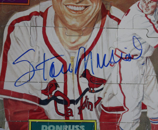 Stan Musial Autographed/Signed St Louis Cardinals 1988 Donruss Puzzle BAS 13249