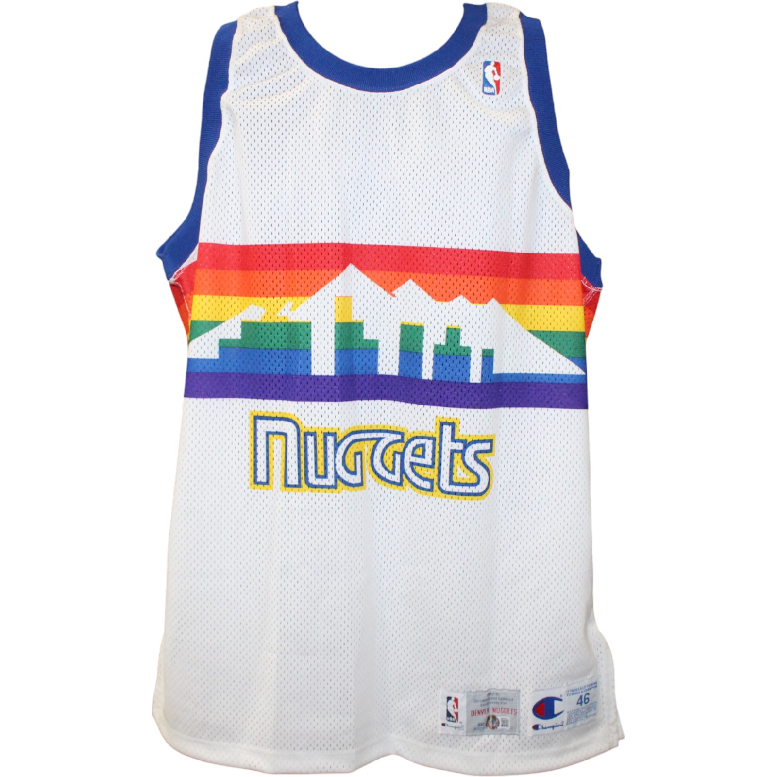 Dikembe Mutombo Autographed Denver Nuggets Champion Sz 46 Jersey Beckett 59435 3 Dikembe Mutombo Autographed Denver Nuggets Champion Sz 46 Jersey Beckett 59435