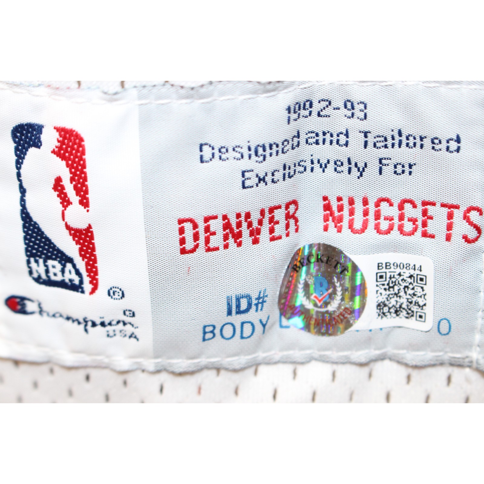 Dikembe Mutombo Autographed Denver Nuggets Champion Sz 46 Jersey Beckett 59435 5 Dikembe Mutombo Autographed Denver Nuggets Champion Sz 46 Jersey Beckett 59435