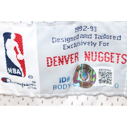 Dikembe Mutombo Autographed Denver Nuggets Champion Sz 46 Jersey Beckett 59435