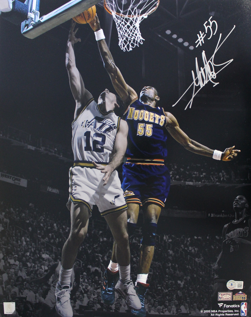 Dikembe Mutombo Autographed Denver Nuggets 16x20 Photo Beckett