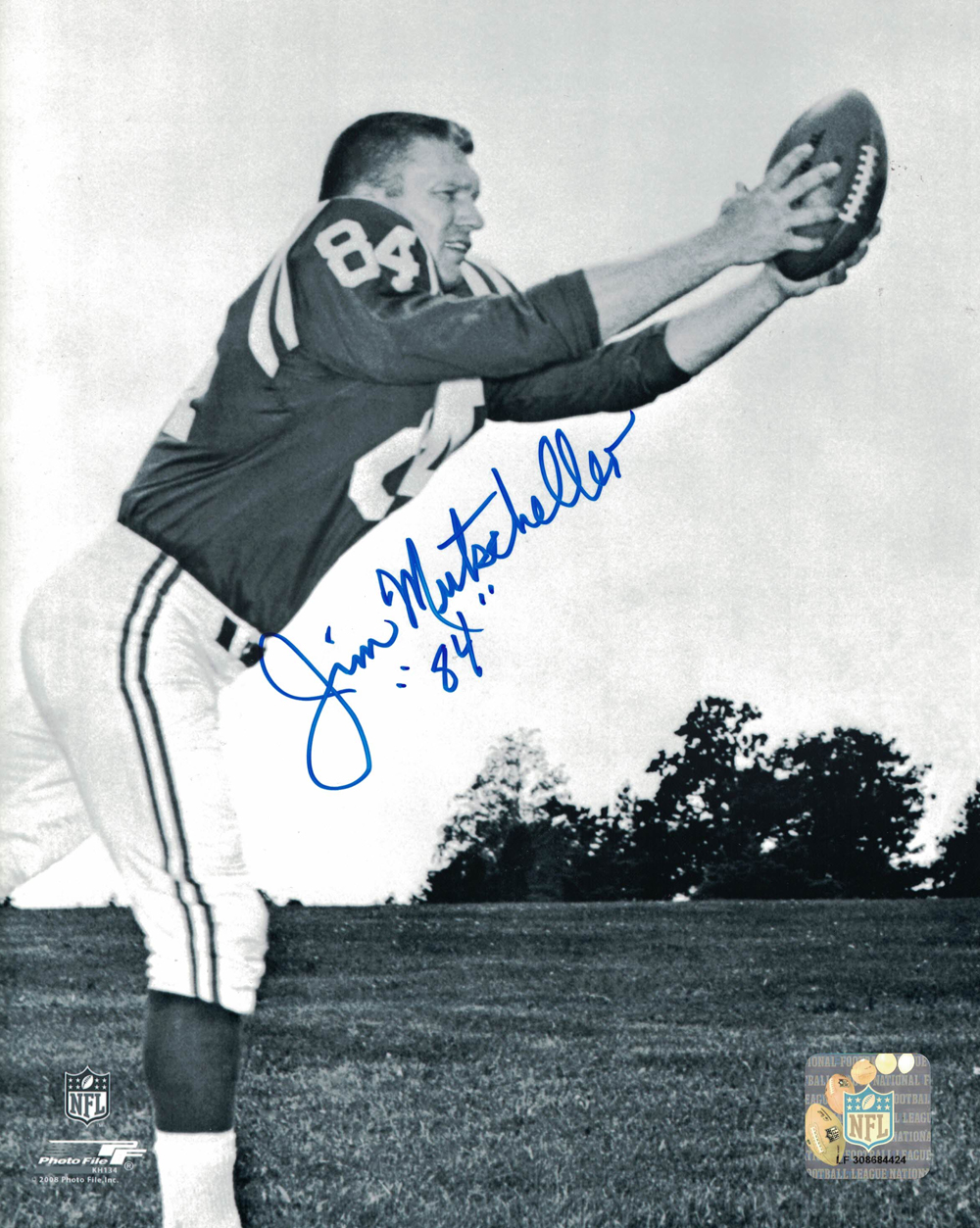 Jim Mutscheller Autographed/Signed Baltimore Colts 8x10 Photo 27894