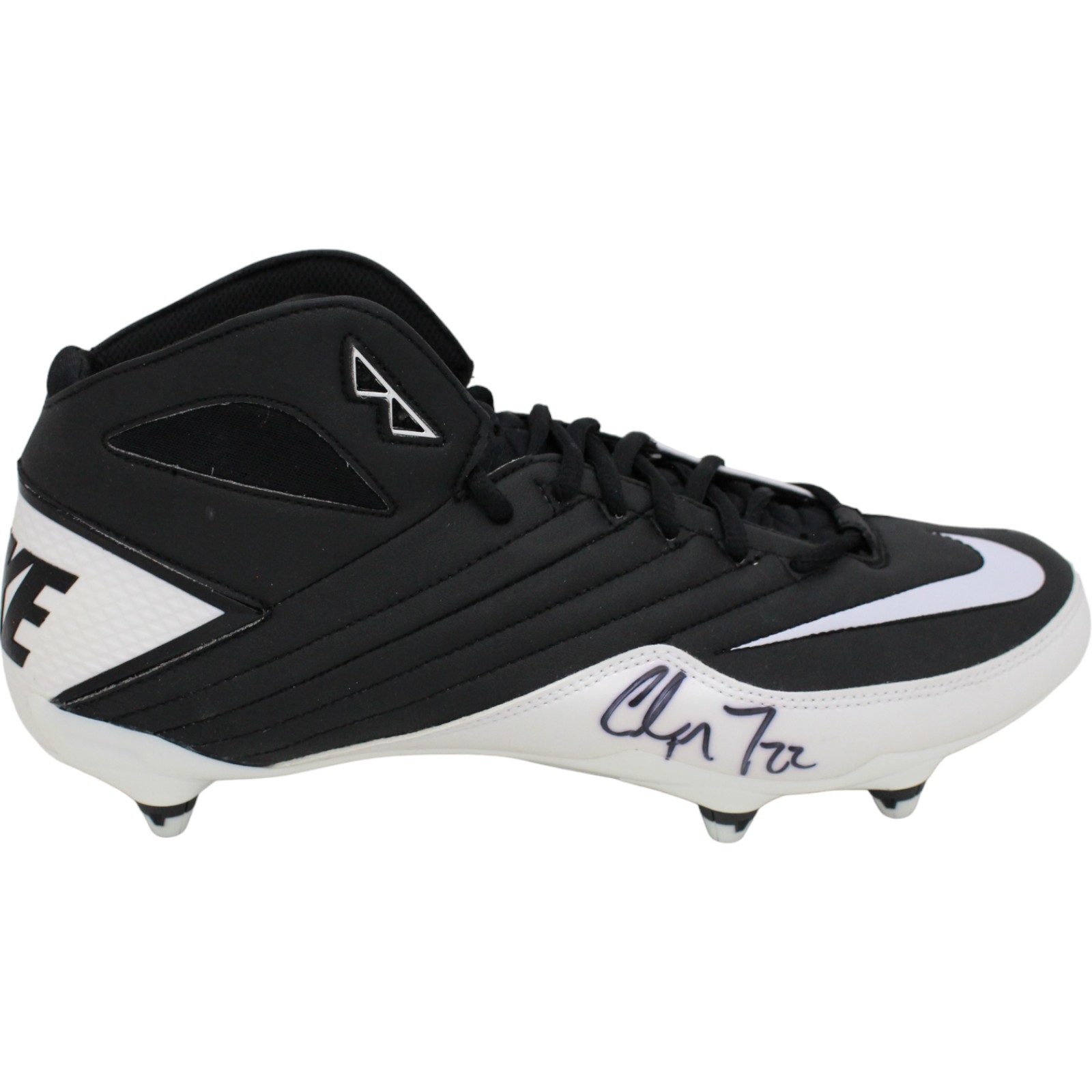Christian McCaffrey Signed Nike Super Speed Cleats Beckett 44988