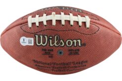 Ed McCaffrey Autographed Denver Broncos Mini PeeWee Football As Is Beckett 52868