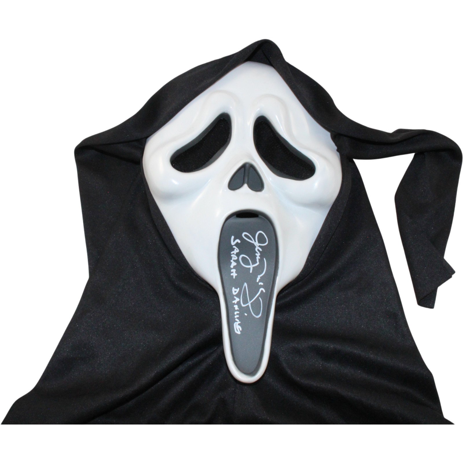 Jenny McCarthy Autographed/Signed Scream 3 Ghost Face Mask Sarah Beckett 54567