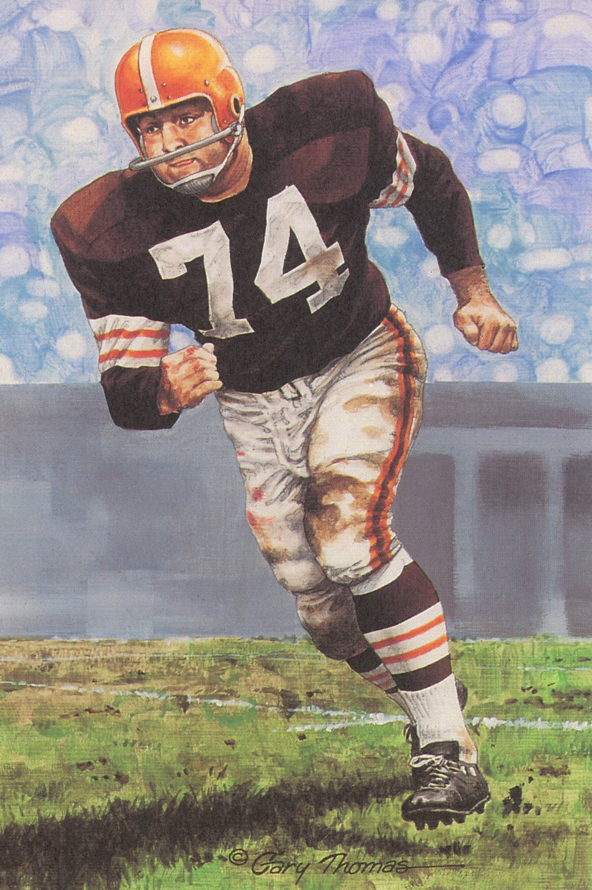 Mike McCormack Cleveland Browns Goal Line Art Card Series 3 #78 LE /5000 58116