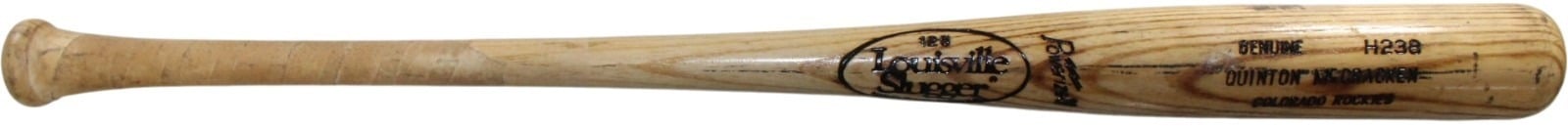 Quinton McCracken Colorado Rockies Game Used LS H238 Model Baseball Bat 57255 3 Quinton McCracken Colorado Rockies Game Used LS H238 Model Baseball Bat 57255