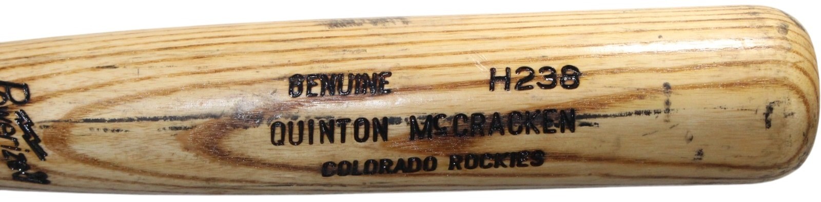 Quinton McCracken Colorado Rockies Game Used LS H238 Model Baseball Bat 57255 4 Quinton McCracken Colorado Rockies Game Used LS H238 Model Baseball Bat 57255
