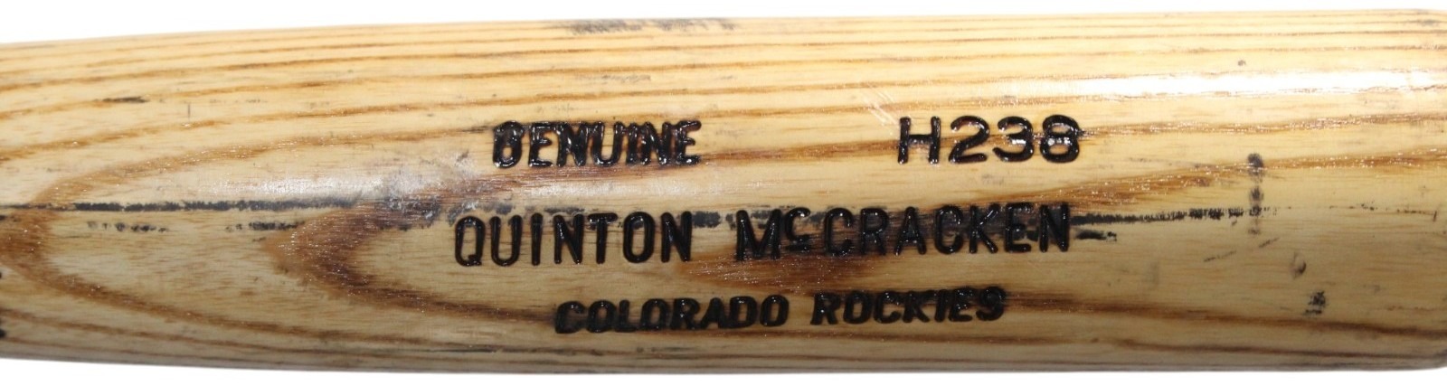 Quinton McCracken Colorado Rockies Game Used LS H238 Model Baseball Bat 57255 5 Quinton McCracken Colorado Rockies Game Used LS H238 Model Baseball Bat 57255