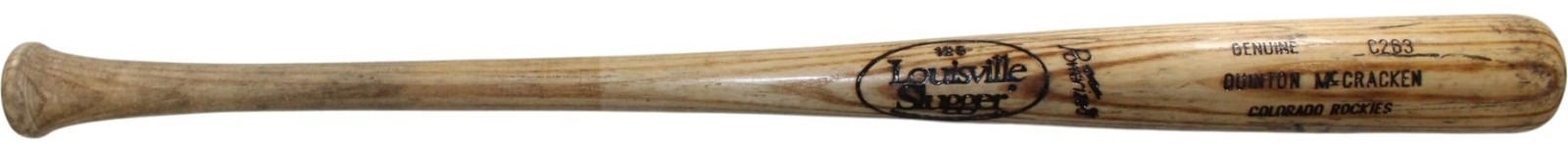 Quinton McCracken Colorado Rockies Game Used LS C263 Model Baseball Bat 57253 3 Quinton McCracken Colorado Rockies Game Used LS C263 Model Baseball Bat 57253