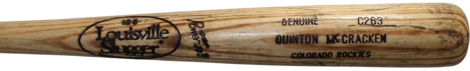 Quinton McCracken Colorado Rockies Game Used LS C263 Model Baseball Bat 57253 4 Quinton McCracken Colorado Rockies Game Used LS C263 Model Baseball Bat 57253