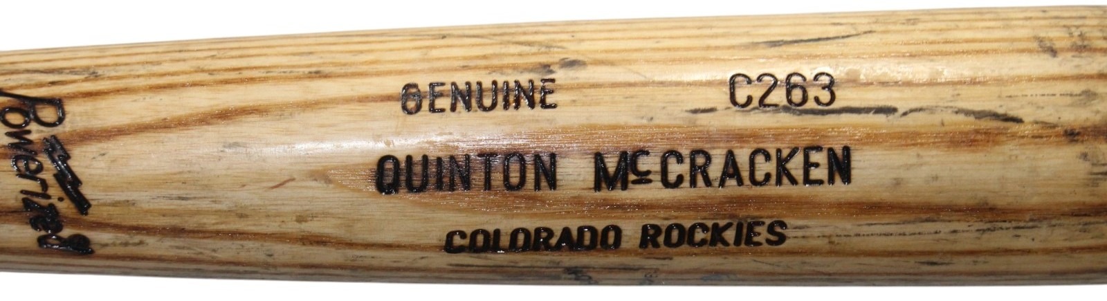 Quinton McCracken Colorado Rockies Game Used LS C263 Model Baseball Bat 57253 5 Quinton McCracken Colorado Rockies Game Used LS C263 Model Baseball Bat 57253