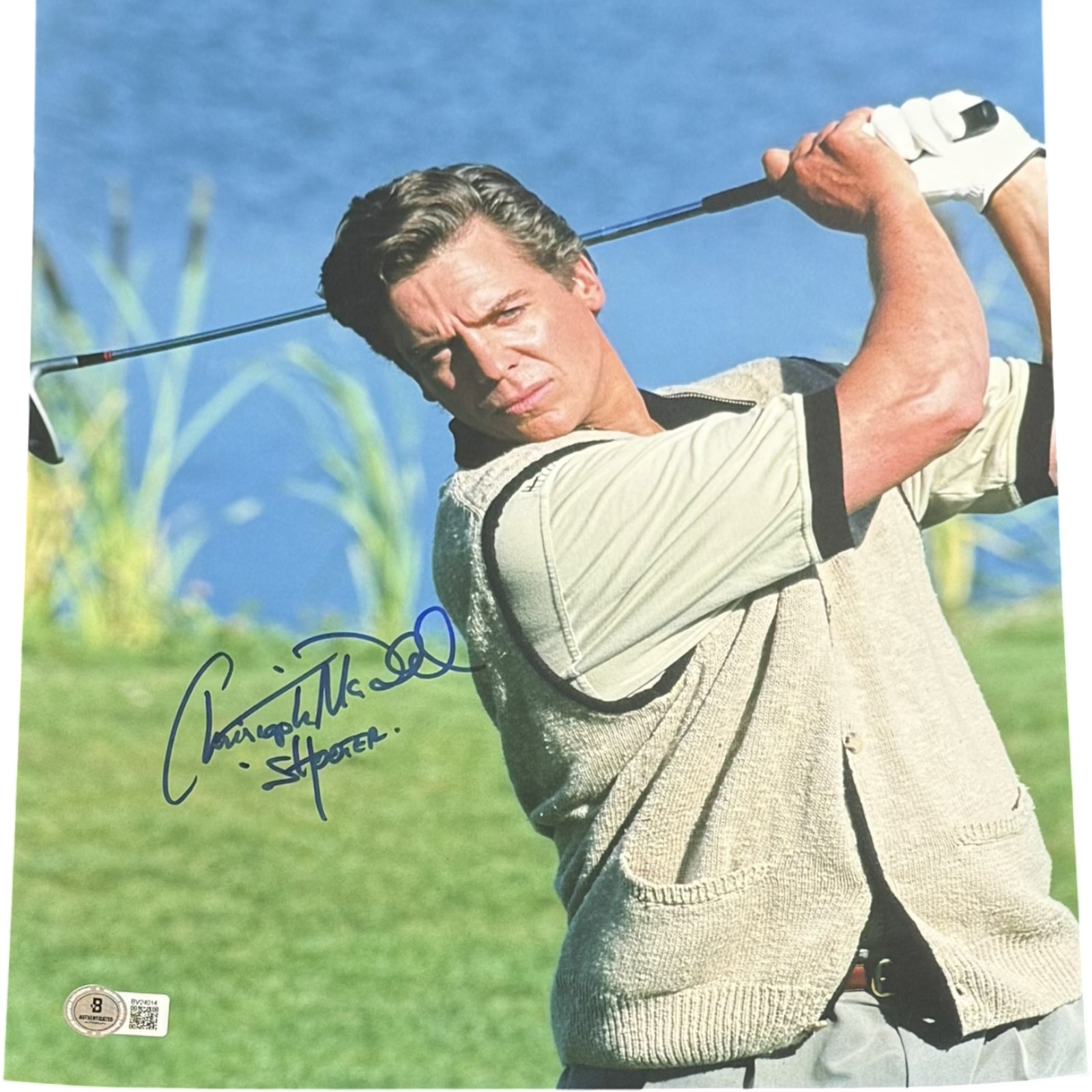 Christopher McDonald Autographed Happy Gilmore 11x14 Photo Shooter Beckett 54344