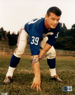 Hugh McElhenny Autographed New York Giants 8x10 Photo Beckett 56784