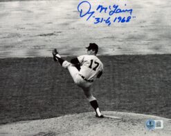 Denny McLain Autographed/Signed Detroit Tigers 8x10 Photo 31-6 Beckett 57371