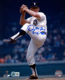 Denny McLain Autographed/Signed Detroit Tigers 8x10 Photo 31-6 Beckett 57412