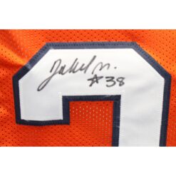 Jaleel McLaughlin Autographed/Signed Orange Pro Style Jersey JSA
