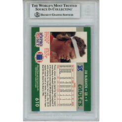 Jim McMahon Autographed Philadelphia Eagles 90 Pro Set Card Slab Beckett 56126
