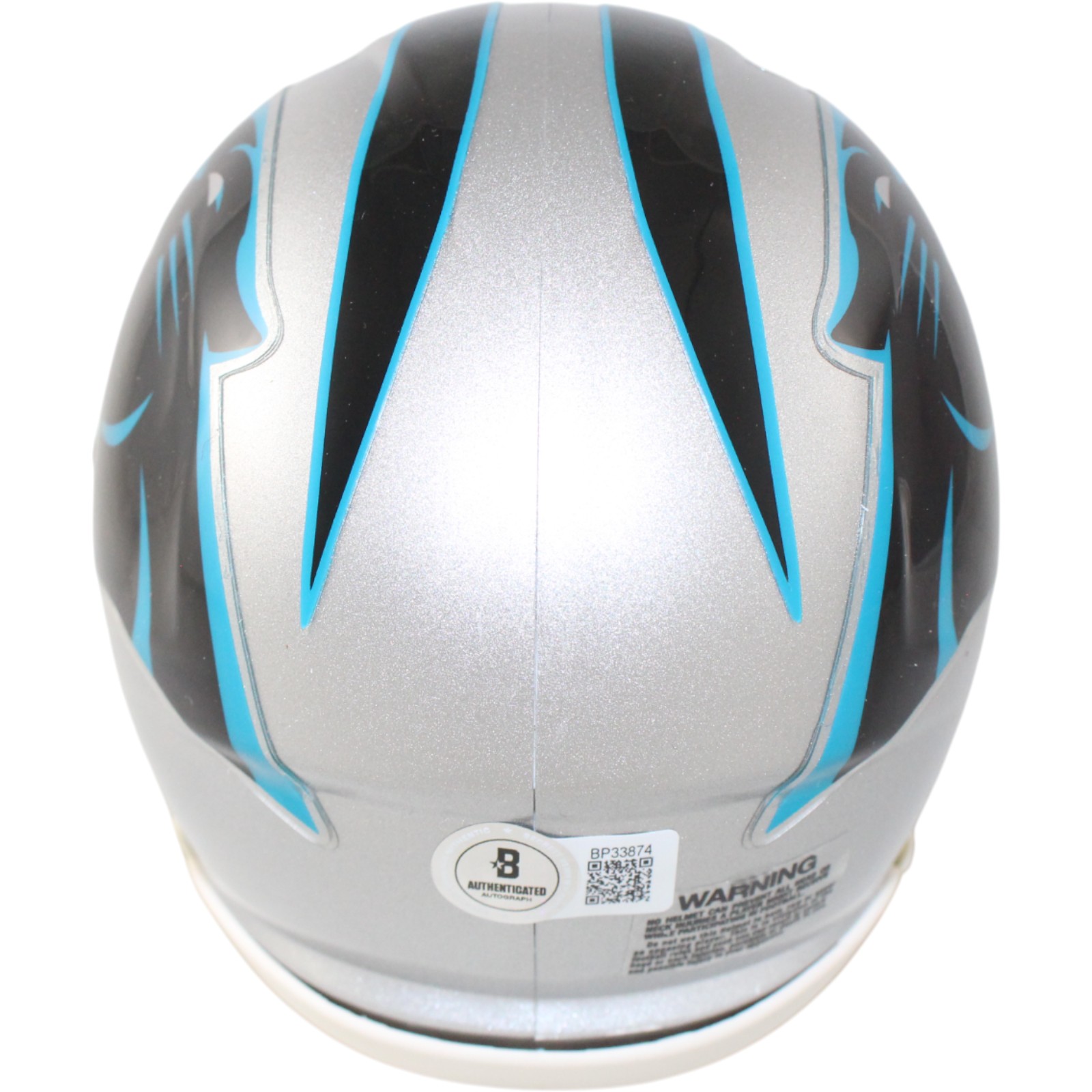 Tetairoa McMillan Autographed/Signed Carolina Panthers Mini Helmet Beckett 59174 3 Tetairoa McMillan Autographed/Signed Carolina Panthers Mini Helmet Beckett 59174