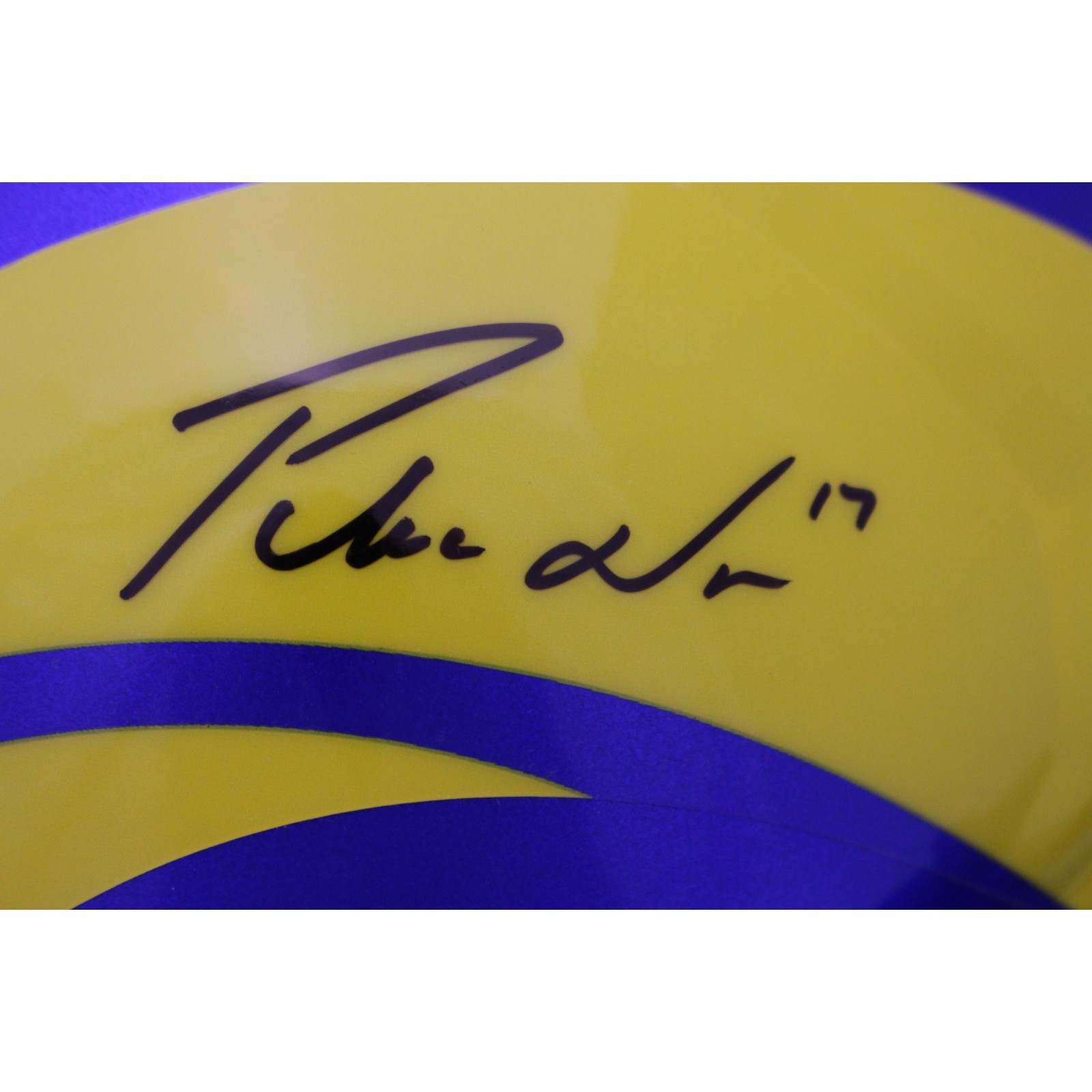 Puka Nacua Autographed/Signed Los Angeles Rams Authentic Helmet Fanatics 45768