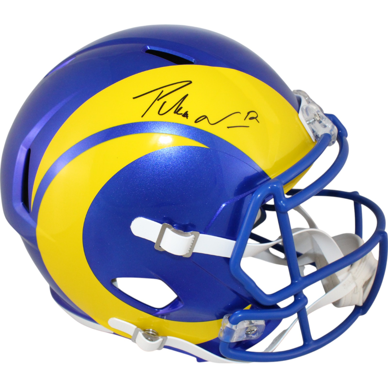Puka Nacua Autographed Los Angeles Rams F/S Helmet Fanatics 51297