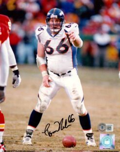 Tom Nalen Autographed/Signed Denver Broncos 8x10 Photo Beckett 51074