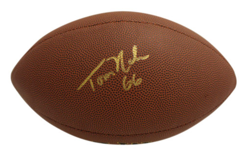 Tom Nalen Autographed/Signed Denver Broncos Super Grip Football Beckett