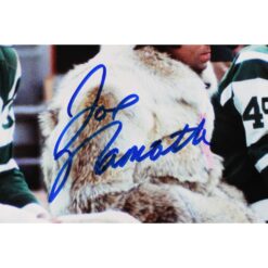 Joe Namath Autographed/Signed New York Jets 16x20 Photo Beckett Witness 53355