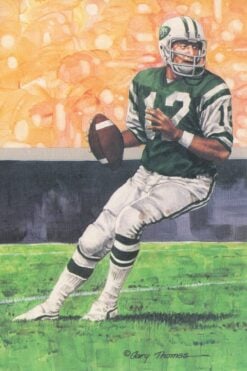 Joe Namath New York Jets Goal Line Art Card Series 2 No. 54 LE /5000 58123