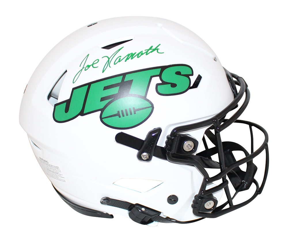 Joe Namath Signed New York Jets Authentic Lunar Speed Flex Helmet JSA