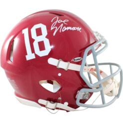 Joe Namath Autographed Alabama Crimson Tide Helmet Proline Beckett Witness 58898
