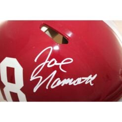 Joe Namath Autographed Alabama Crimson Tide Helmet Proline Beckett Witness 58898