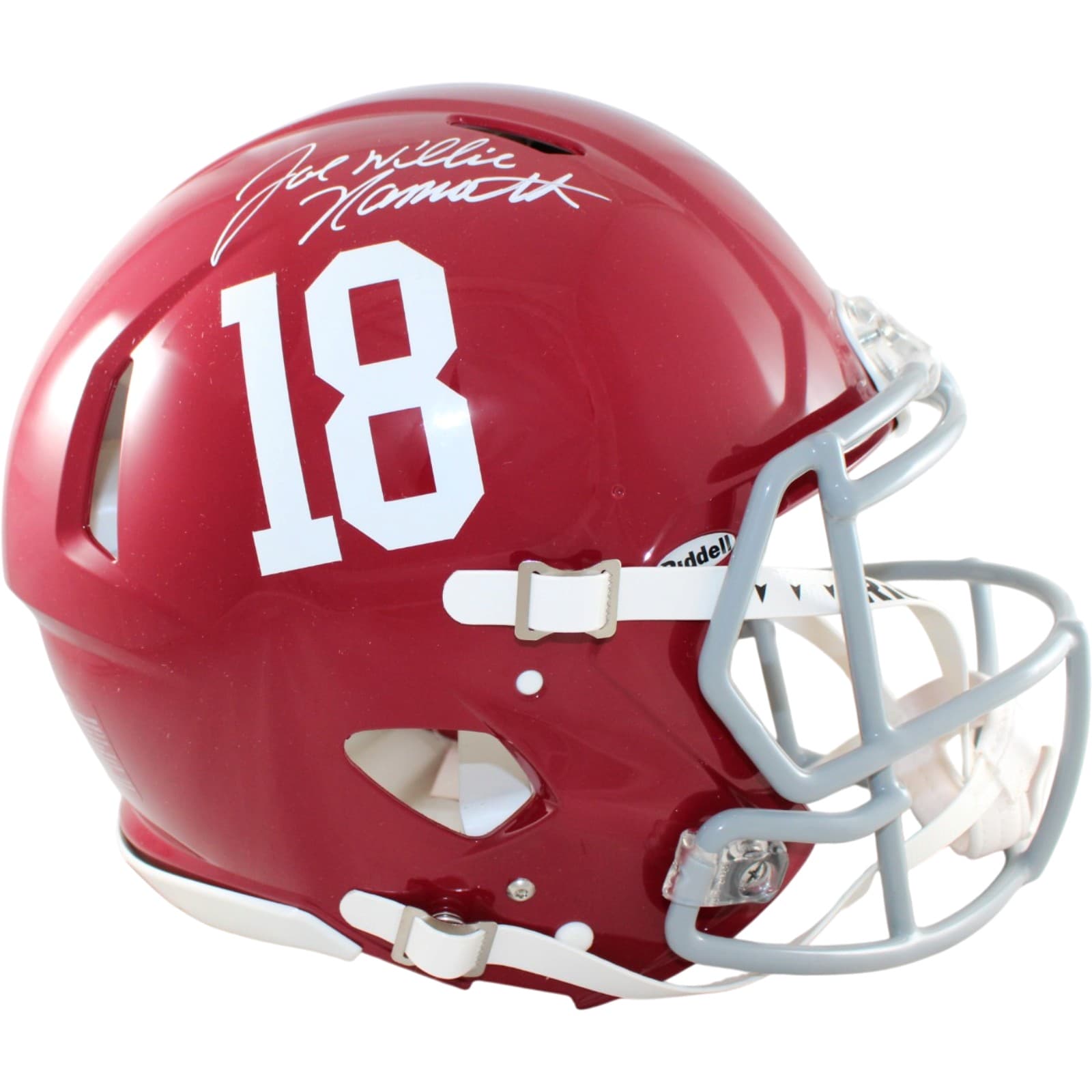 Joe Namath Signed Alabama Crimson Tide Helmet Pro w/Joe Willie Beckett WIT 58902