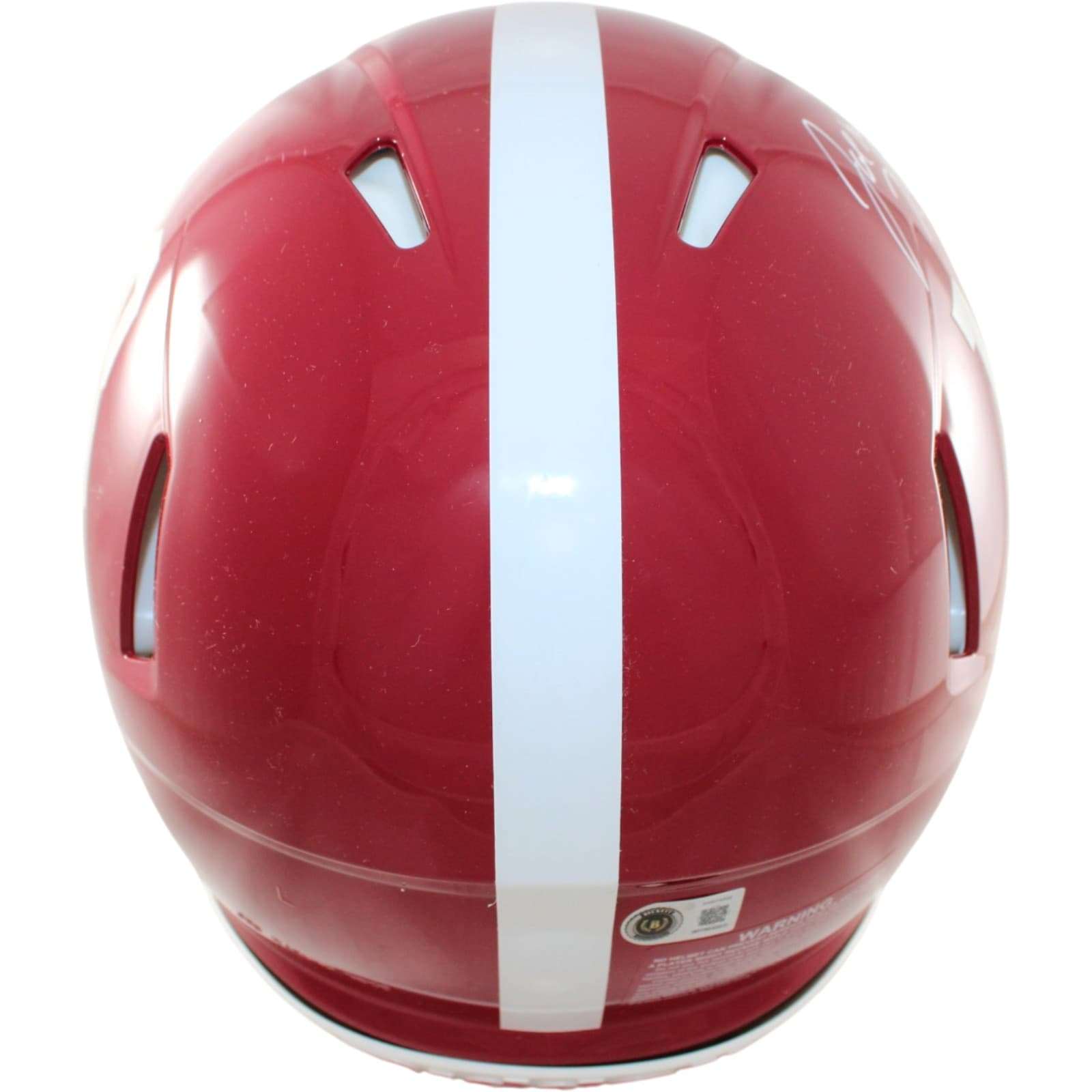 Joe Namath Signed Alabama Crimson Tide Helmet Pro w/Joe Willie Beckett WIT 58902 3 Joe Namath Signed Alabama Crimson Tide Helmet Pro w/Joe Willie Beckett WIT 58902