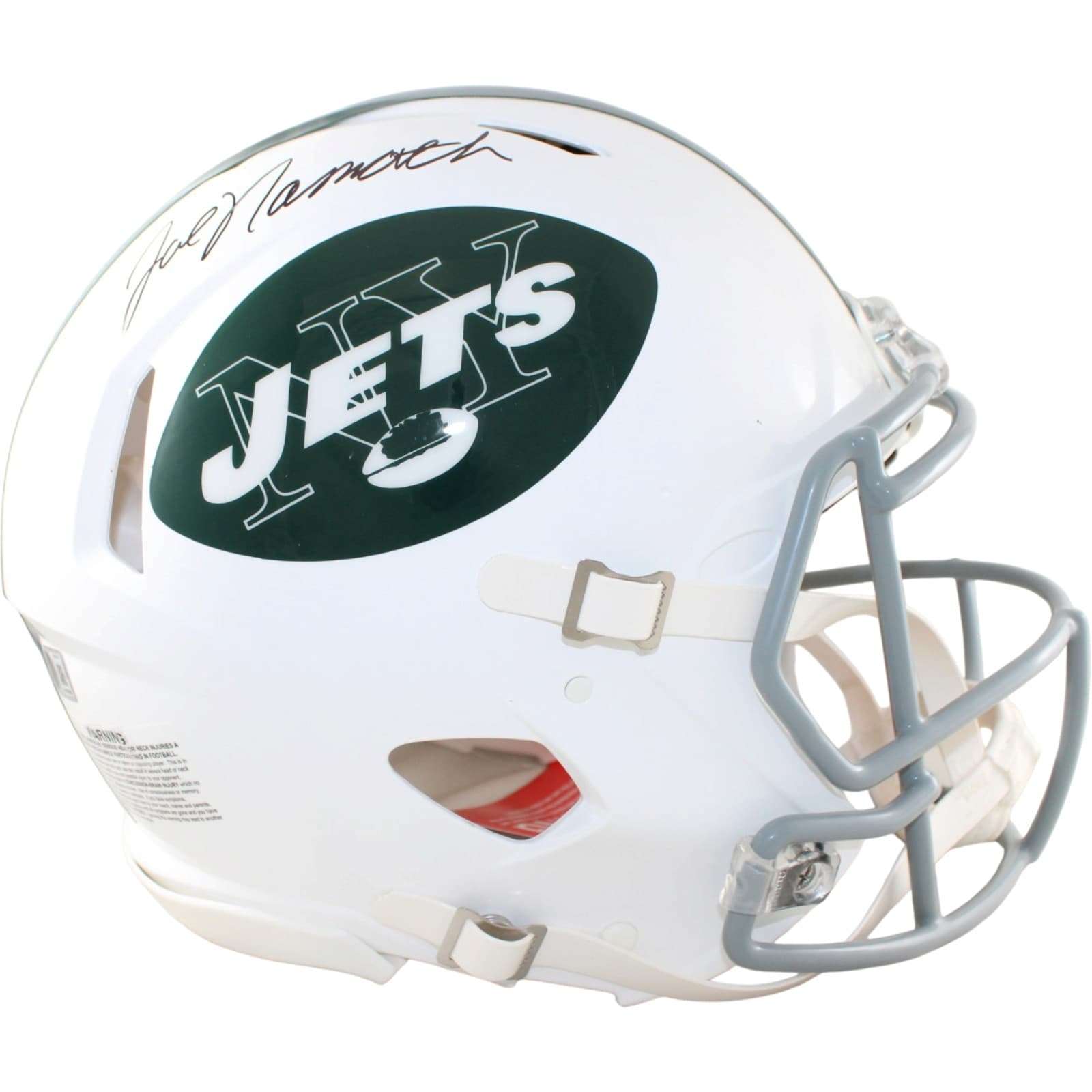Joe Namath Autographed New York Jets Helmet Proline 65 TB Beckett Witness 58891