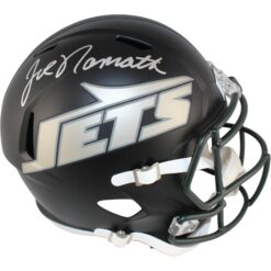 Joe Namath Autographed New York Jets F/S Rivalries Helmet Beckett Witness 53363