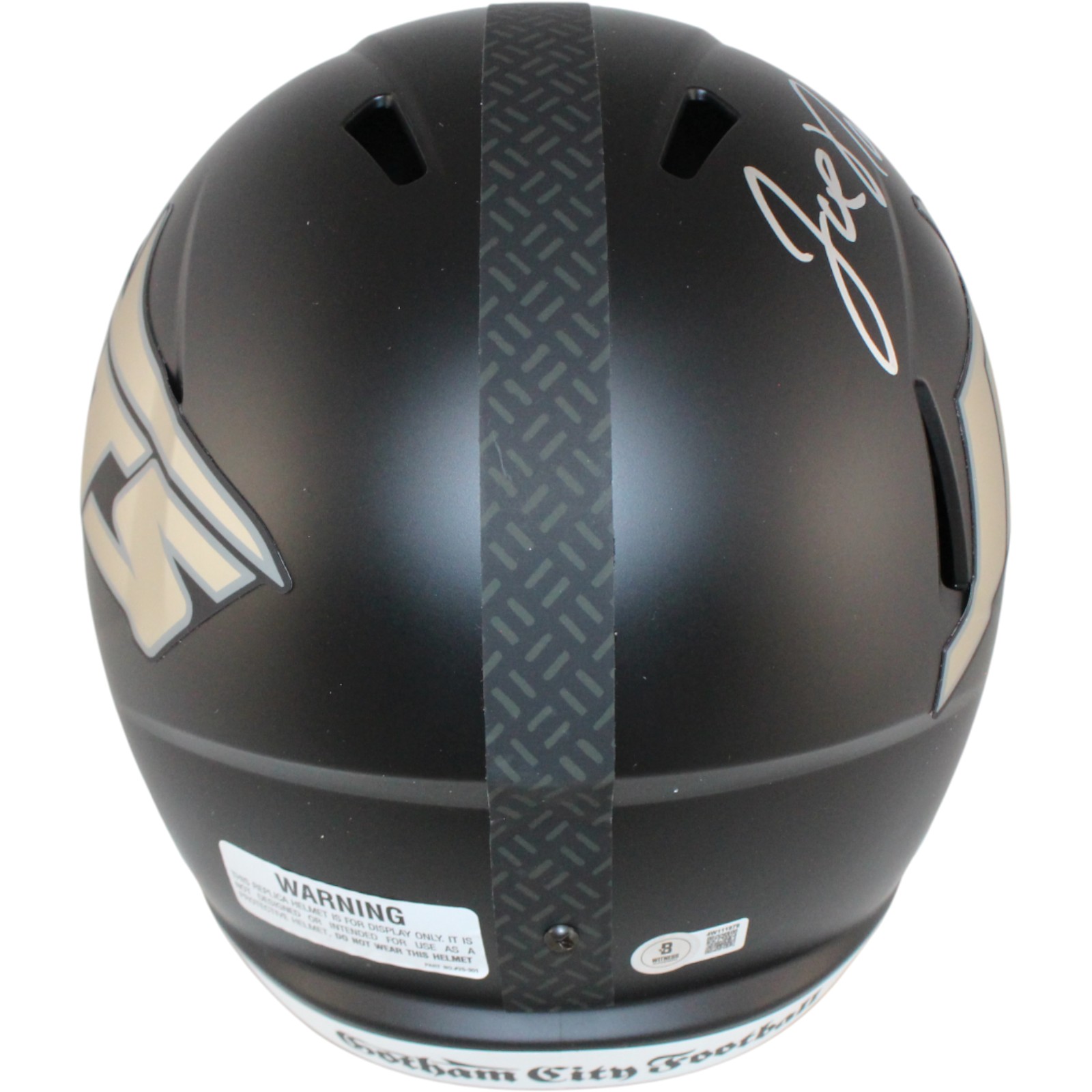 Joe Namath Autographed New York Jets F/S Rivalries Helmet Beckett Witness 53363 3 Joe Namath Autographed New York Jets F/S Rivalries Helmet Beckett Witness 53363