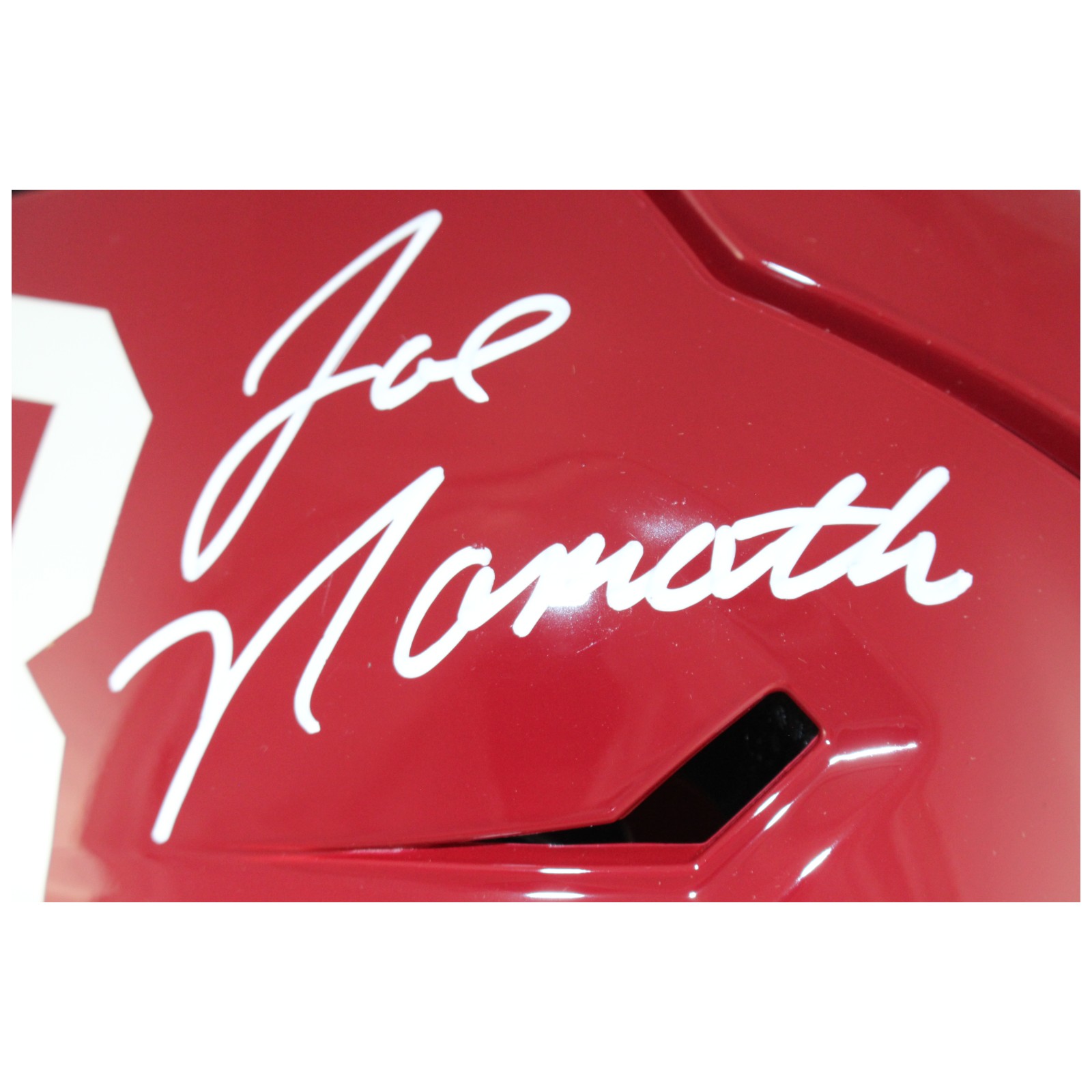 Joe Namath Autographed Alabama Crimson Tide SpeedFlex Helmet Beckett WIT 53374 2 Joe Namath Autographed Alabama Crimson Tide SpeedFlex Helmet Beckett WIT 53374